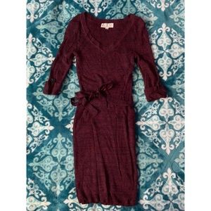 Small, burgundy, dress